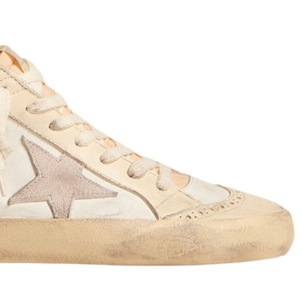 Golden Goose Deluxe Brand Midstars Leather Sneakers - size 38/8 Great Neutral!